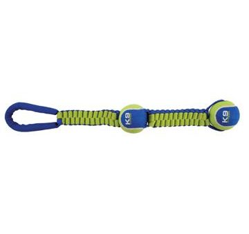 Zeus K9 Fitness jouet pour chien - double balle de tennis avec scoubidou balistique à tirer 50,8 cm Online Sale