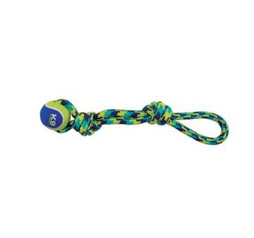 Zeus K9 Fitness jouet pour chien - corde nouée avec balle de tennis à tirer 43,2 cm For Sale