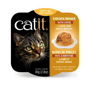 Repas pour chat Catit -Poulet, Foie et patate douce 80g Online