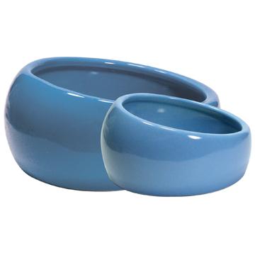 Living World Bol ergonomique en céramique bleu pour petits mammifères For Discount