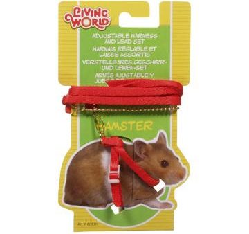 Living World Ensemble laisse et harnais rouge pour hamster For Cheap