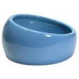 Living World Bol ergonomique en céramique bleu pour petits mammifères For Discount